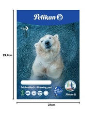 Výkresový blok Pelikan – biely, A4, 20 listov, 100 g 10