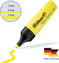 Set de markere fluorescente Pelikan 490 – 4 bucăți, culori neon, vârf teșit, cerneală lavabilă, pentru școală și studiu 7