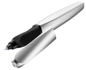 Roller Pelikan Twist R457 Argintiu - Pentru dreptaci și stângaci, în cutie cadou, 1 buc.