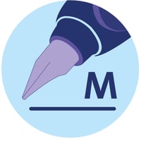 Plniace pero Pelikan Twist s oceľovým hrotom veľkosti M a atramentovou bombičkou, deep blue 6