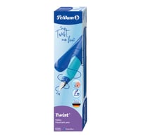 Plniace pero Pelikan Twist s oceľovým hrotom veľkosti M a atramentovou bombičkou, deep blue 2
