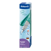 Stilou Pelikan Twist cu peniță din oțel inoxidabil, grosime M, cu cartuș de cerneală - Cold Alaska 5