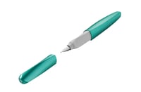 Stilou Pelikan Twist cu peniță din oțel inoxidabil, grosime M, cu cartuș de cerneală - Cold Alaska 1