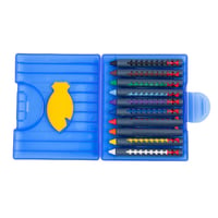 Set de creioane cerate acuarelabile Pelikan cu etui culisant, 10 culori, în etui din carton 5