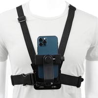 PellKing hrudný držiak na telefón, popruh na smartfón, držiak na akčnú kameru pre POV zábery, kompatibilný so Samsungom, iPhonom a modelmi Plus 2
