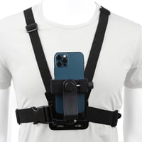 PellKing hrudný držiak na telefón, popruh na smartfón, držiak na akčnú kameru pre POV zábery, kompatibilný so Samsungom, iPhonom a modelmi Plus 1