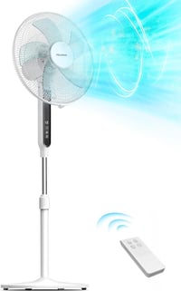 PELONIS 16 hüvelykes állóventilátor távirányítóval, 85° lengéssel, 12 fokozat, időzítő 1
