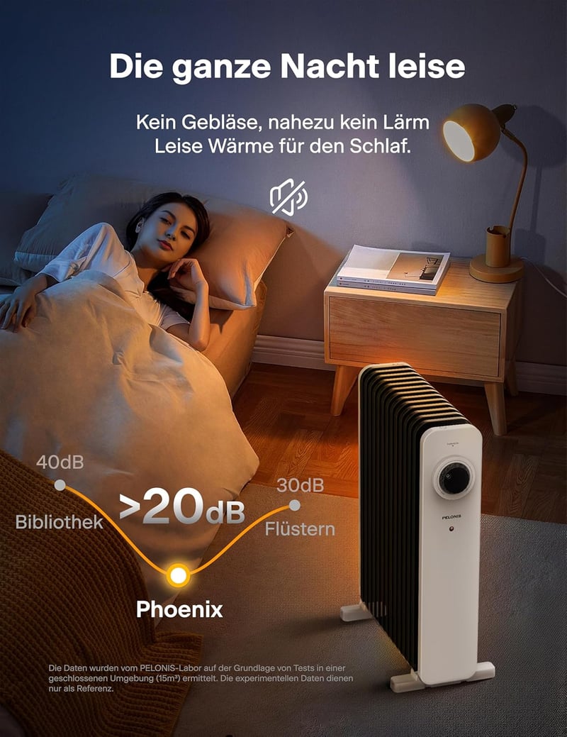 Pelonis 2500W olajradiátor 13 bordával, termosztáttal és túlmelegedés védelemmel