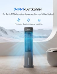 Ochladzovač vzduchu Pelonis 3 v 1, 5 litrov, s diaľkovým ovládaním, ventilátor a zvlhčovač – chýba jedna usmerňovacia lamela (stav: pozri 2. obrázok) 4