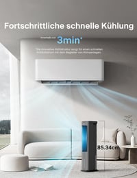 Ochladzovač vzduchu Pelonis 3 v 1, 5 litrov, s diaľkovým ovládaním, ventilátor a zvlhčovač – chýba jedna usmerňovacia lamela (stav: pozri 2. obrázok) 8