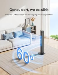 Pelonis csendes torony ventilátor távirányítóval, 3 fokozat, 7 órás időzítő 2