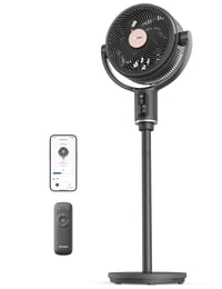 PELONIS pametni samostojeći ventilator s DC motorom, oscilacija 135°, 9 brzina, 36-110 cm - tamnosiva 1