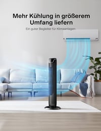Pelonis Torony Ventilátor Távirányítóval, Csendes Állóventilátor Hálóhoz és Irodához 3