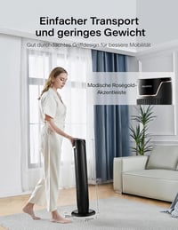 Pelonis Torony Ventilátor Távirányítóval, Csendes Állóventilátor Hálóhoz és Irodához 6