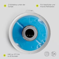 Automatický dávkovač vlhkého krmiva pre mačky Peluvio Nube s chladením a ovládaním cez inteligentnú Wi-Fi aplikáciu 6