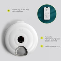 Automatický dávkovač vlhkého krmiva pre mačky Peluvio Nube s chladením a ovládaním cez inteligentnú Wi-Fi aplikáciu 5