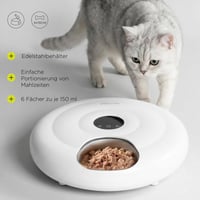 Automatický dávkovač vlhkého krmiva pre mačky Peluvio Nube s chladením a ovládaním cez inteligentnú Wi-Fi aplikáciu 7