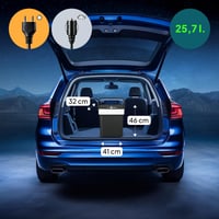 Peme Essential električna prijenosna hladnjaka za kampiranje 25,7 L – hladnjak i zamrzivač s priključkom 12 V i 220-240 V, auto hladnjak 7