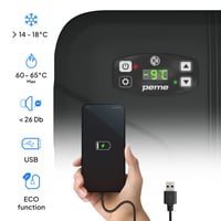 Peme Essential električna prijenosna hladnjaka za kampiranje 25,7 L – hladnjak i zamrzivač s priključkom 12 V i 220-240 V, auto hladnjak 5