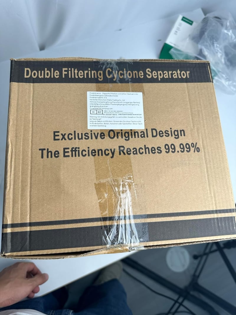 PEMEDOR Dupla Szűrős Ciklon Porelszívó Faipari Barkács Munkákhoz 50mm Turbó Szűrővel Műhely Porszívó Peremmel - Double Filter Set Bucket