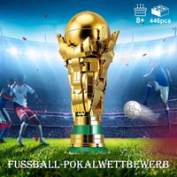 Model 3D DIY trofeu de fotbal PENGBU RC cu minifigurină de colecție pentru băieți și fete 12+, cadou de fotbal pentru adulți 4
