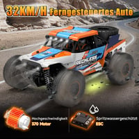PENGBU RC Távirányítós Terepjáró Autó 32 km/h - 4WD Monster Truck 7 Színű LED Világítással, Pótkerekekkel, 10+ Éves Gyerekeknek és Felnőttek 6
