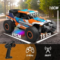 PENGBU RC Távirányítós Terepjáró Autó 32 km/h - 4WD Monster Truck 7 Színű LED Világítással, Pótkerekekkel, 10+ Éves Gyerekeknek és Felnőttek 8