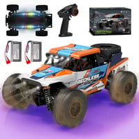PENGBU RC Távirányítós Terepjáró Autó 32 km/h - 4WD Monster Truck 7 Színű LED Világítással, Pótkerekekkel, 10+ Éves Gyerekeknek és Felnőttek 1