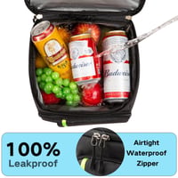 Rucsac Termoizolant PENGDA 30L - Geantă de Picnic Izolată, Rucsac Ultraușor și Impermeabil pentru Bărbați și Femei, pentru Camping, Grătar, Drumeții și Picnic, Negru 6