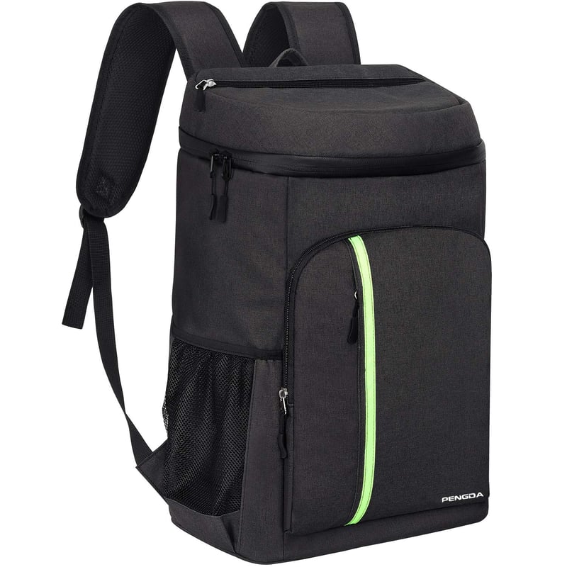 Rucsac Termoizolant PENGDA 30L - Geantă de Picnic Izolată, Rucsac Ultraușor și Impermeabil pentru Bărbați și Femei, pentru Camping, Grătar, Drumeții și Picnic, Negru