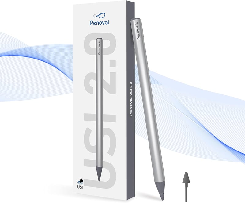 Penoval USI 2.0 Stylus Chromebook-hoz, 4096 Nyomásszint Mágneses Érintőceruza Google Pixel Tablet, Amazon Fire Max 11, Lenovo HP Kompatibili