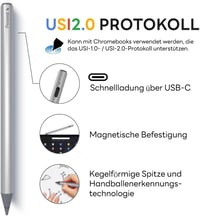 Penoval USI 2.0 Stylus Chromebook-hoz, 4096 Nyomásszint Mágneses Érintőceruza Google Pixel Tablet, Amazon Fire Max 11, Lenovo HP Kompatibili 3