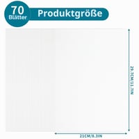 PENPRIS Carton alb A4 200g/m², pachet de 70 de coli, hârtie groasă pentru desen, artizanat și imprimare 2