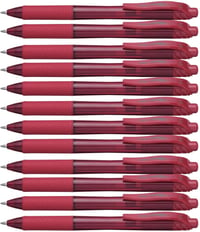 Pentel Energel 1.0mm golyóstoll piros 12db csomag 1