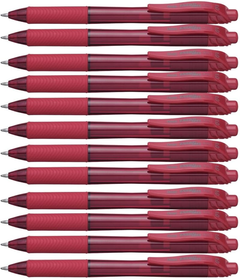 Pentel Energel 1.0mm golyóstoll piros 12db csomag