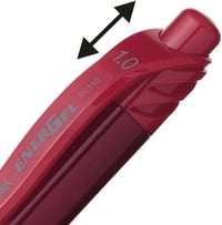 Pentel Energel 1.0mm golyóstoll piros 12db csomag 5