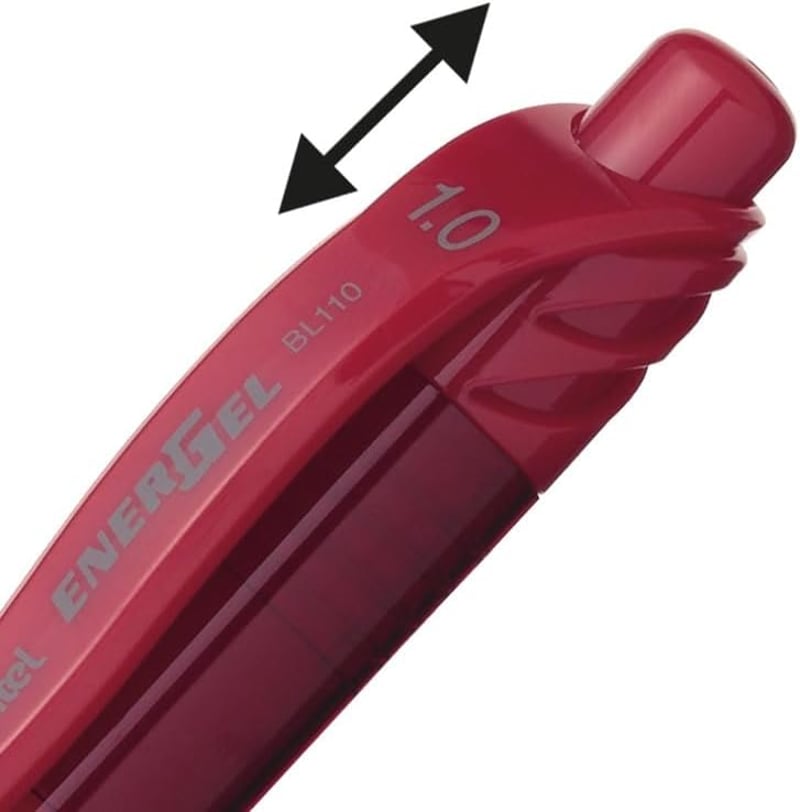 Pentel Energel 1.0mm golyóstoll piros 12db csomag