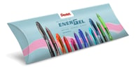 Guličkové pero Pentel EnerGel XM Click BLN75, čierny atrament, hrot 0,5 mm — súprava 3 ks 7