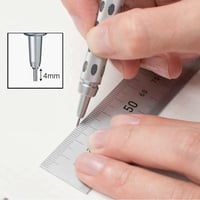 Pentel GraphGear 1000 mechanická ceruzka 0,7 mm – PG1017C telo z nehrdzavejúcej ocele, indikátor tvrdosti tuhy, dvojitá úchopová zóna 4