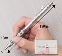 Pentel GraphGear 1000 mechanická ceruzka 0,7 mm – PG1017C telo z nehrdzavejúcej ocele, indikátor tvrdosti tuhy, dvojitá úchopová zóna 3