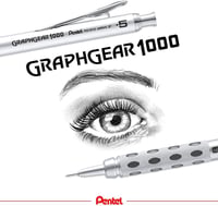 Pentel GraphGear 1000 mechanická ceruzka 0,7 mm – PG1017C telo z nehrdzavejúcej ocele, indikátor tvrdosti tuhy, dvojitá úchopová zóna 9