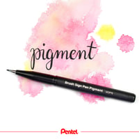 Pentel SESP15-AX Brush Sign Pen štetcový fix s pigmentovým atramentom, čierny, 1 ks 7