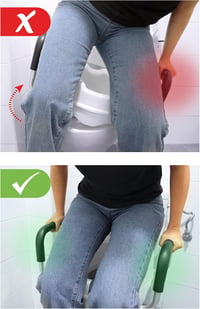 PEPE Mobility 10 cm-es WC-ülőke karfával és fedéllel, fehér 2