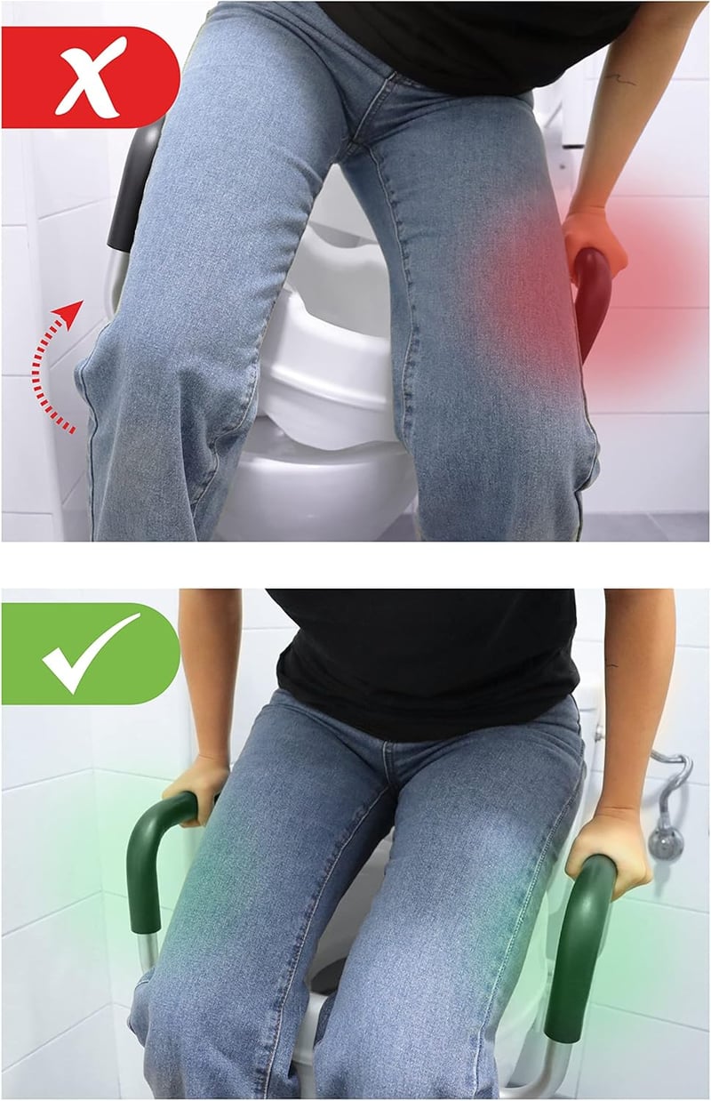 PEPE Mobility 10 cm-es WC-ülőke karfával és fedéllel, fehér