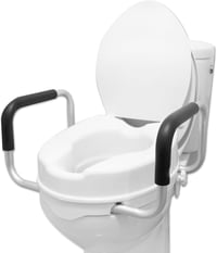 PEPE Mobility 10 cm-es WC-ülőke karfával és fedéllel, fehér 1