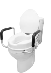 PEPE Mobility 10 cm-es WC-ülőke karfával és fedéllel, fehér 8