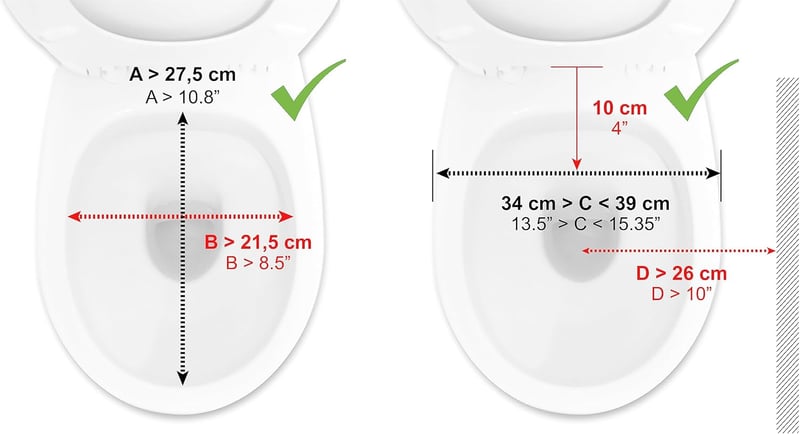 PEPE Mobility 10 cm-es WC-ülőke karfával és fedéllel, fehér