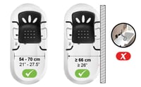 Scaun de duș rotativ la 360 de grade PEPE Mobility cu spătar, culoare negru, pentru vârstnici și adulți 2