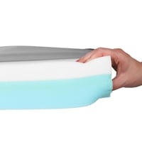 PEPE Mobility ortopedický vankúš na invalidný vozík proti preležaninám z pamäťovej peny 42x42x8 cm, na zníženie tlaku, čierny 5