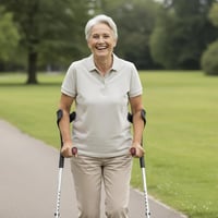 PEPE Mobility Felnőtt Mankók Kék Ortopédikus Alkargehstützen 2db 8